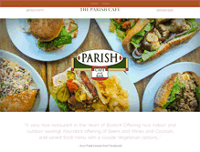 Tablet Screenshot of parishcafe.com